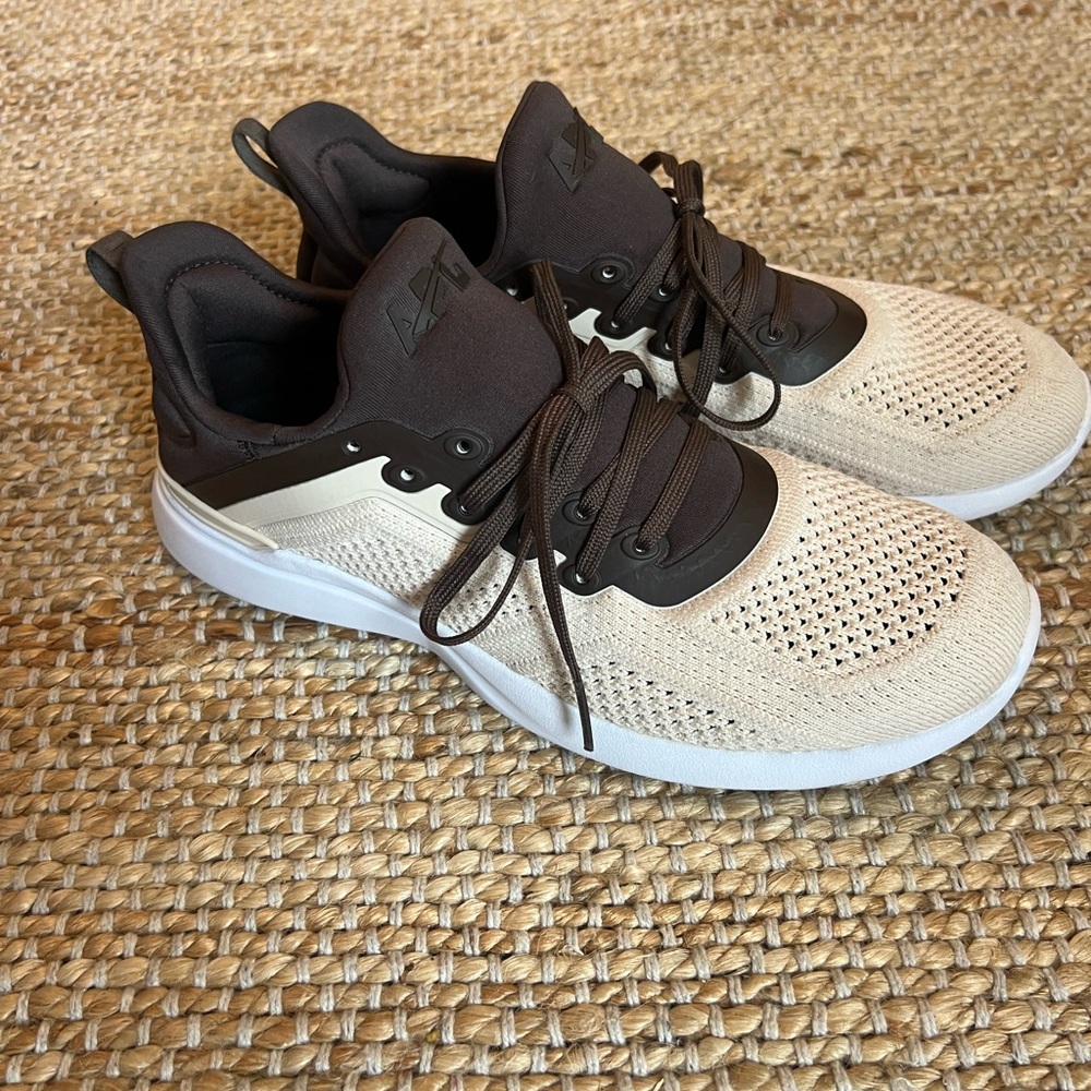 APL Women's Athletic Shoes - Cream and Brown